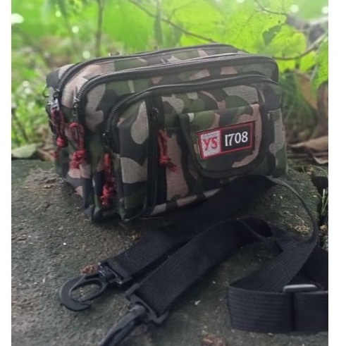 tas slempang motif army