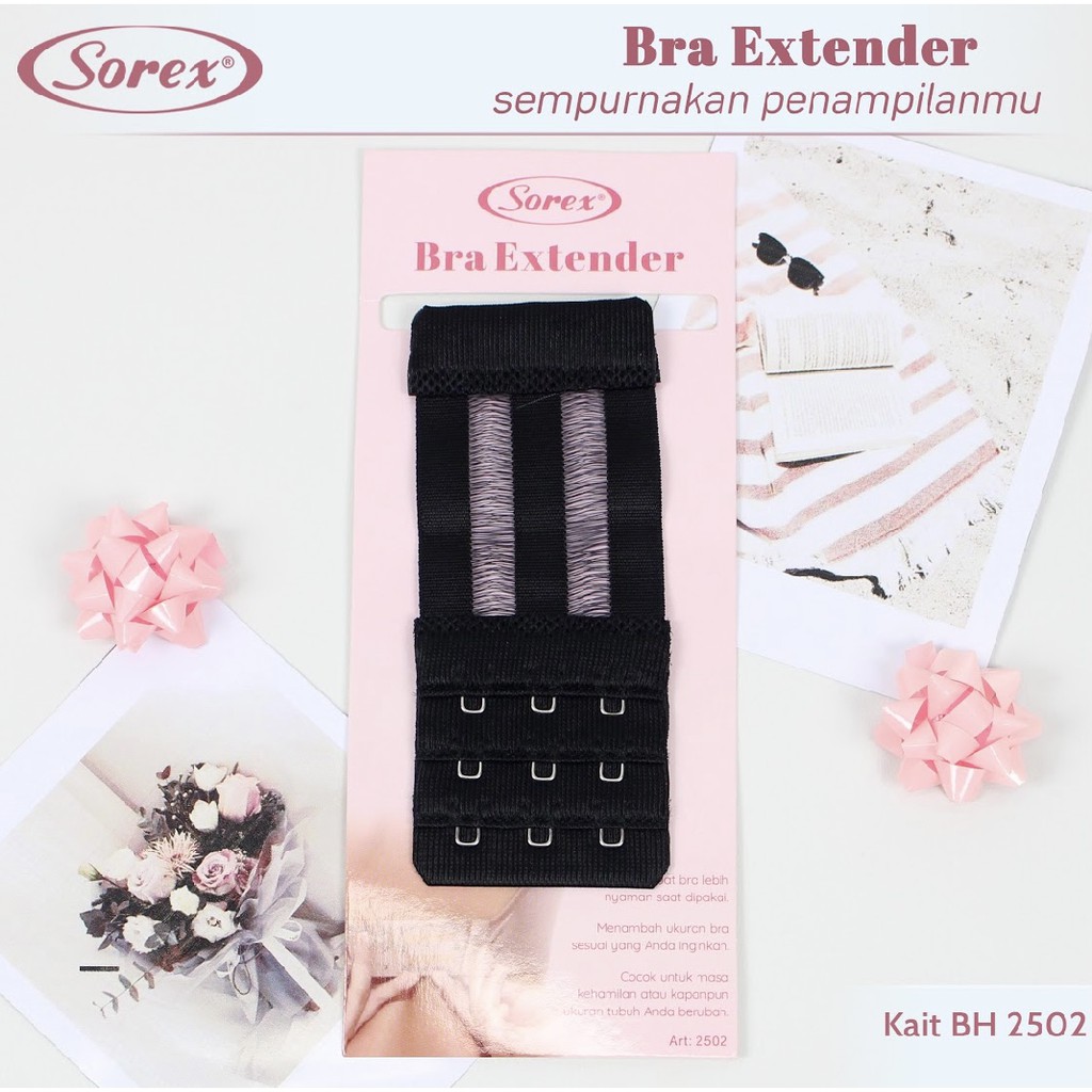 BRA EXTENTION EXTENDER BRA PENGAIT TALI TAMBAHAN KAIT 2501 2502 2503 BH SOREX KAIT 3 dan 2