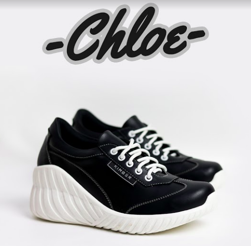 Sepatu Wanita Sneakers NEW  CHLOE HITAM