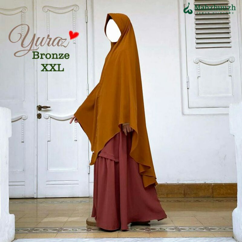 (Mahzhuuzh)_Khimar Yuraz Cutting V (lancip) Pet Size XXL Wolfis Premium