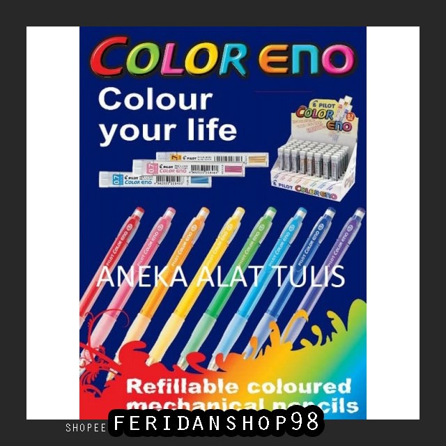 

FR9 PENSIL PILOT "COLOR ENO" BEST PENCIL LEADS ISI PENSIL WARNA WARNI BY FERIDANSHOP98