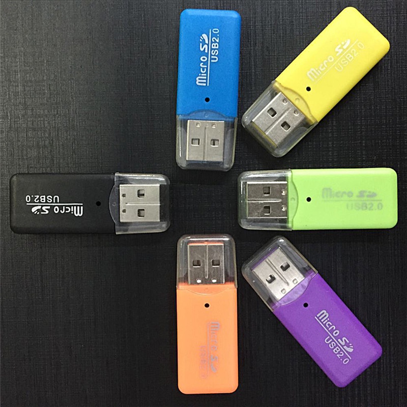 (justenjoyingg.id) Memory Card Reader USB SD / MMC 480Mbps Untuk Komputer