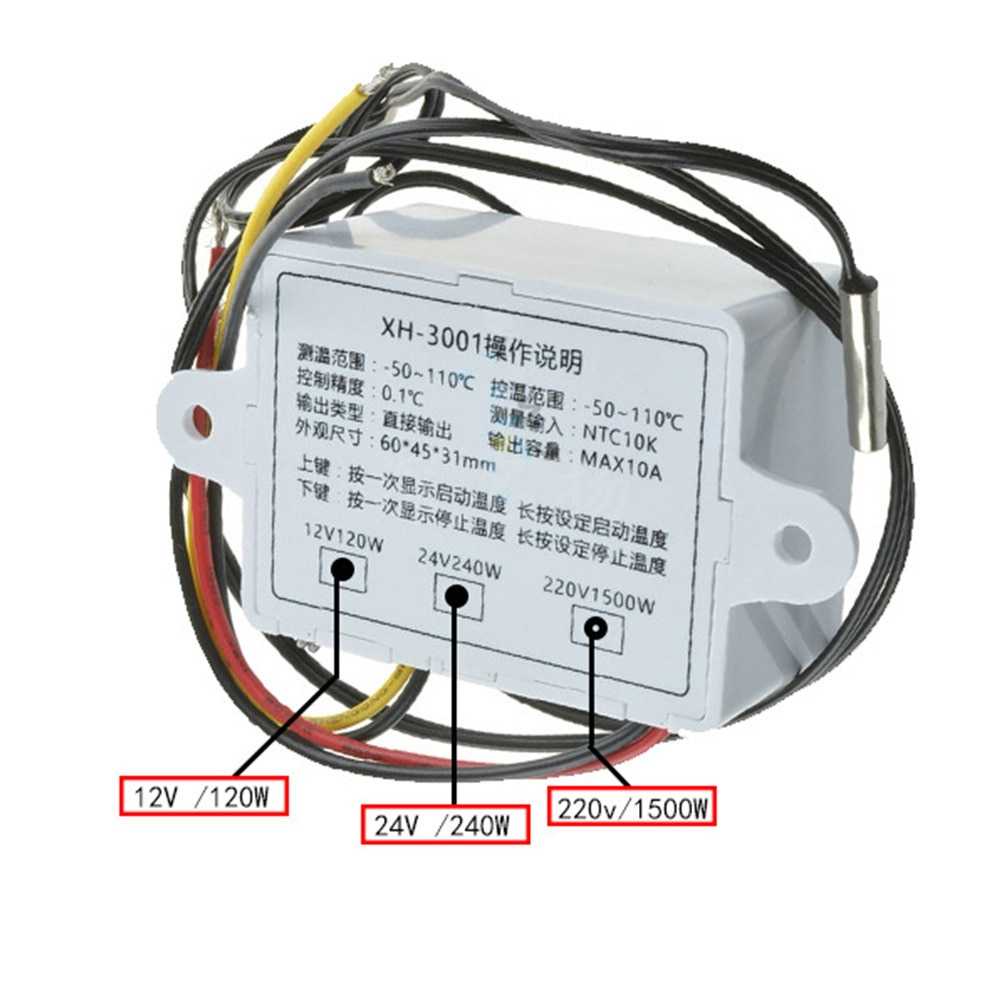 Pengukur Suhu ruangan Digital / Digital Temperature Control Thermostat Microcomputer / Inkubator Pengatur Kontrol Suhu Termometer Ganda 12V 24V 220V Komputer Mikro / Thermostat Digital Penetas Telur Bebek Ayam Burung Puyuh Pengatur Suhu Ruang Murah Ori