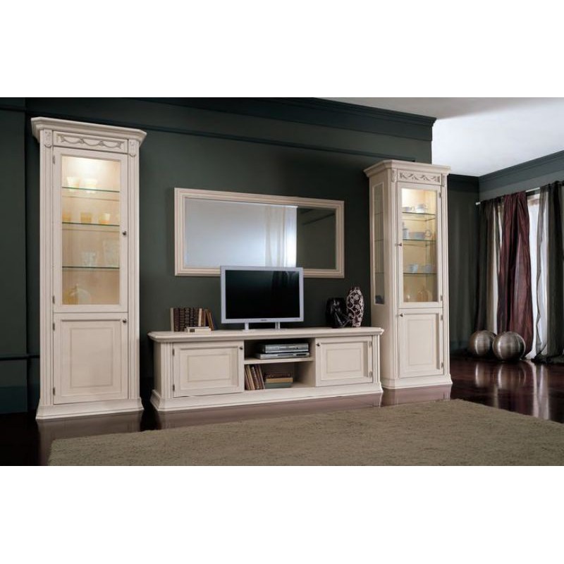 LEMARI HIAS MEJA TV PAJANGAN PLUS CERMIN MINIMALIS