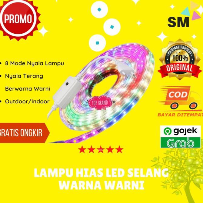 LAMPU HIAS LAMPU TAMAN LAMPU DEKORASI LED SELANG WARNA WARNI - C021