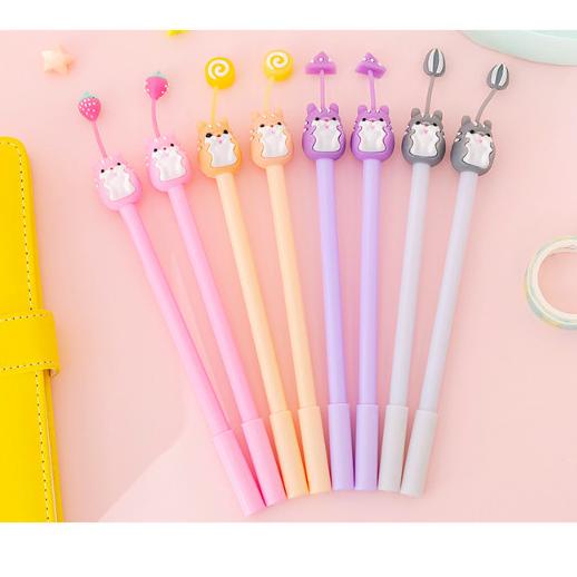 

PULPEN GEL 0.5MM KARTUN HAMSTER LUCU KOREAN PENA - ABU-ABU
