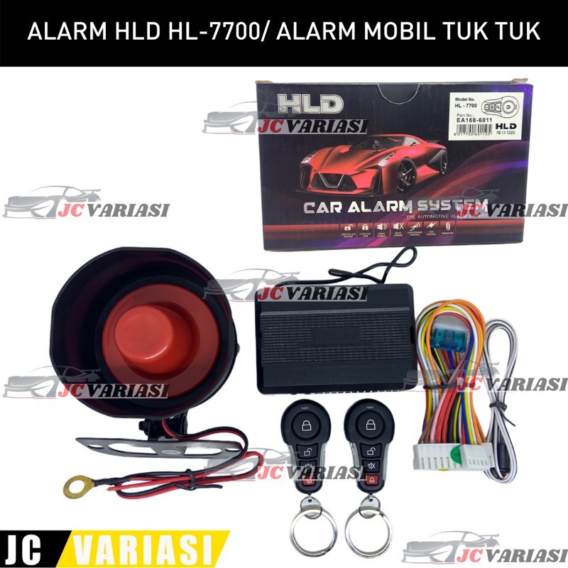 ALARM HDL HL-7700 / REMOTE ALARM MOBIL TUK TUK ALL NEW JAZZ / AKSESORIS MOBIL