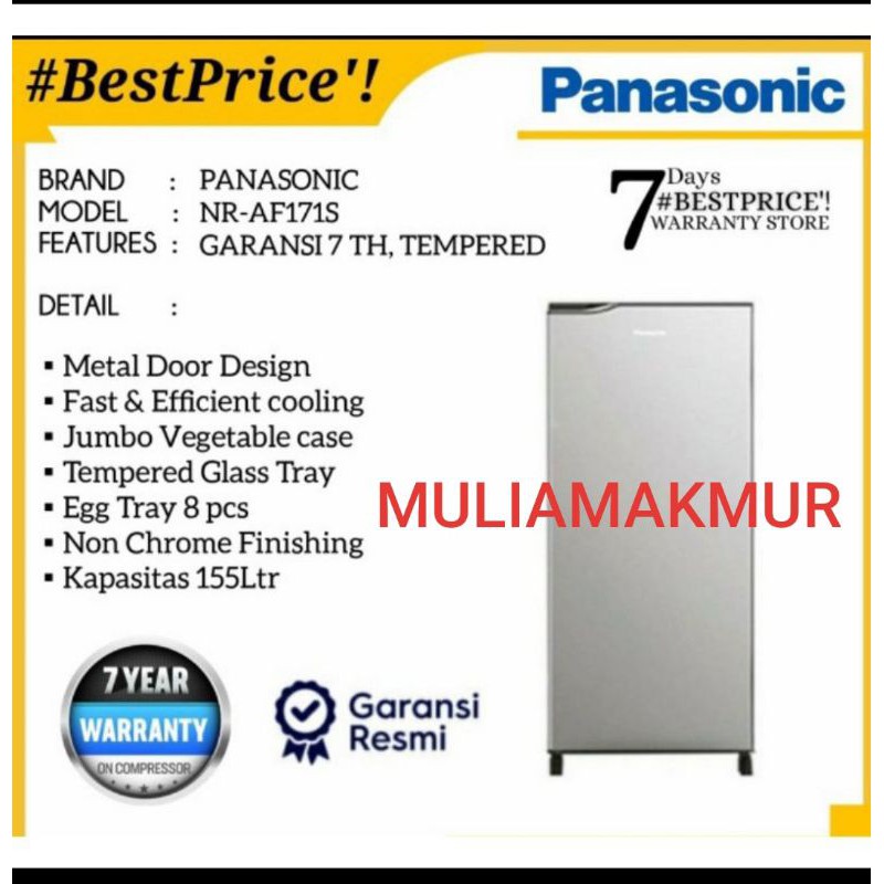 KULKAS 1 PINTU PANASONIC 171 S