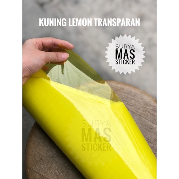 stiker kuning transparan kaca lampu motor lampu sein pelindung bodi motor