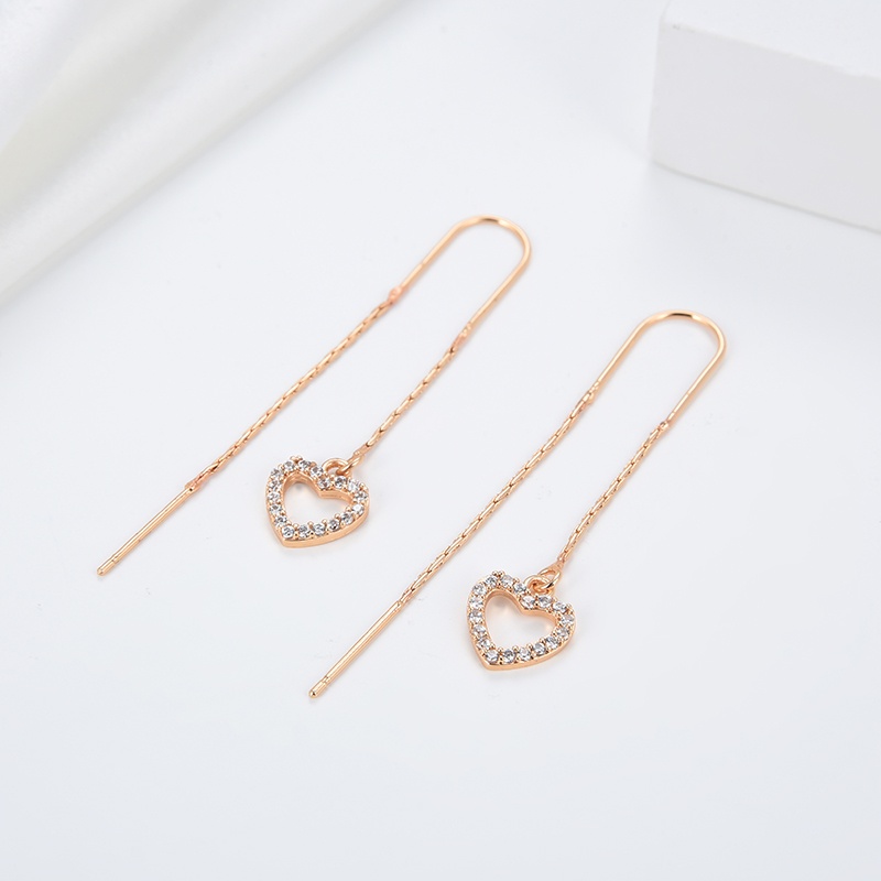 anting titanium wanita emas muda anti karat dewasa tusuk korea asli panjang dan luntur korea style selamanya dewasa 33e