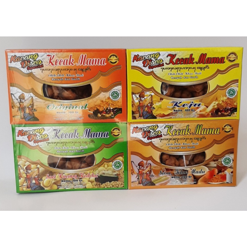 

Paket Bundling 5 Pcs Kacang Disco Kecak Mama Kotak (4 Rasa)