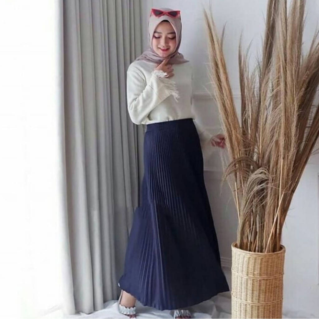 Rok plisket murah warna kumplit (BISA BAYAR DITEMPAT)