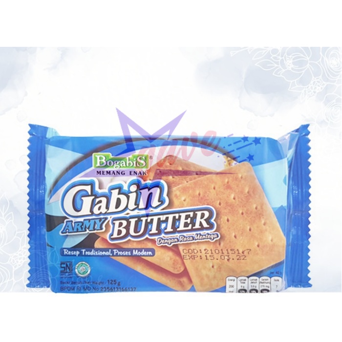 

Bogabis Gabin Butter Army 125g - 12 Pack AIM BISCUITS