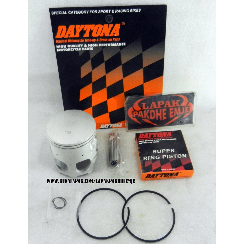PISTON KIT RX KING PISTON RX KING 125 OVER SIZE 125 DAYTONA ORIGINAL LAPAK PAKDHE EMJE