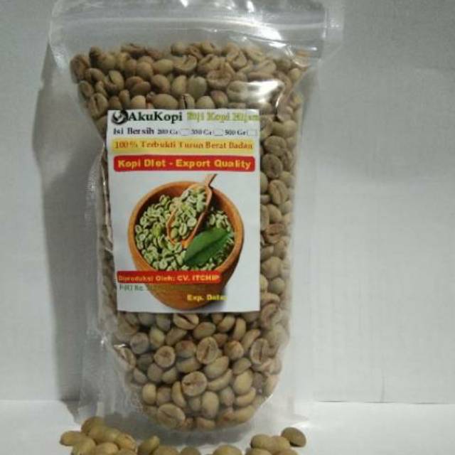 Biji Kopi Hijau Premium 350 Gram - Kopi Diet Pelangsing