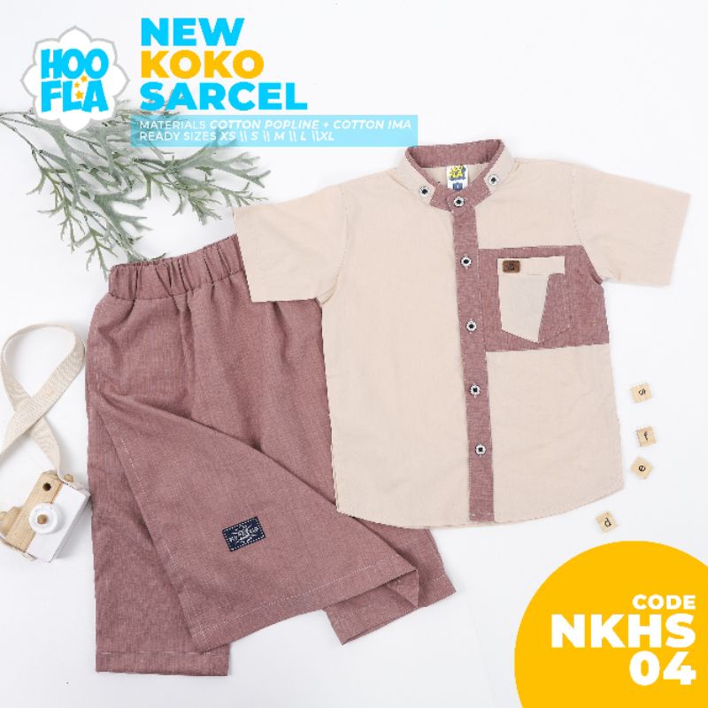 HOOFLA Koko Anak Sarung Celana Coklat Susu NKHS-04
