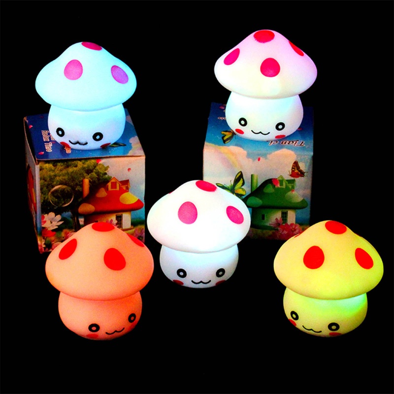 Mary Cute Mushroom Lamp Table Night Light Dekorasi Rumah Nursery Room Supply Kids Favor