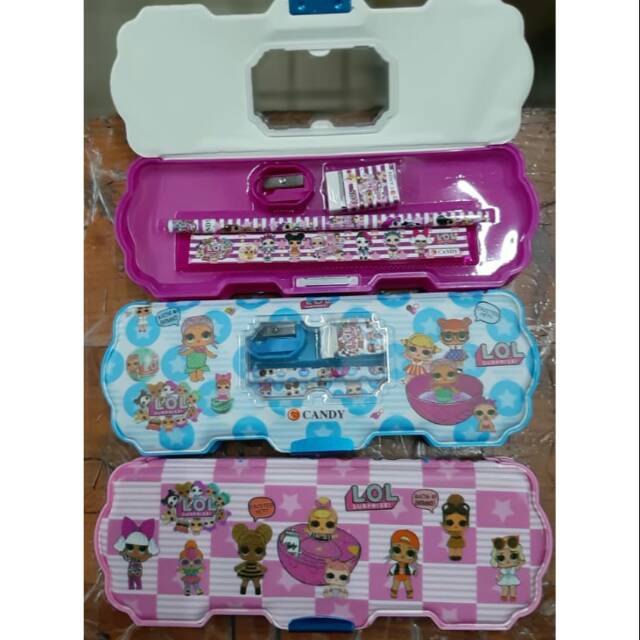 

Tempat Pensil LOL + isi Pencil Case Sekolah