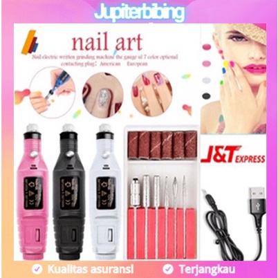 Gerinda Listrik Mini /Bor Mini / Pen Ukir /Mesin Bor Gerinda Mini Drill IC EMMC/Set Mini Grinder/Alat Ukir Grafir PCB Bor Mini Electric Nail Drill Grinding Manicure Machine