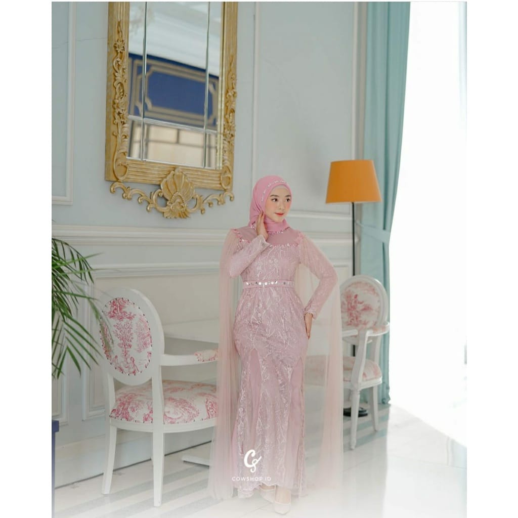 TERMURAHH PREMIUM FATEEMA DRESS 5 IN 1 GAMIS BROKAT PESTA REMAJA VIRAL TULLE TUTU MUTIARA 2 LAYER AD
