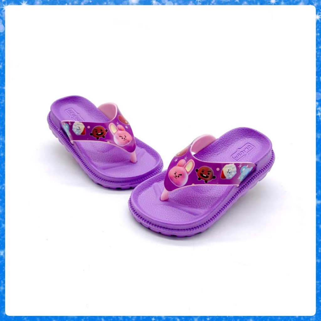 Sandal Jepit Anak Perempuan Bahan Karet Terbaru Kekinian Size 24-35