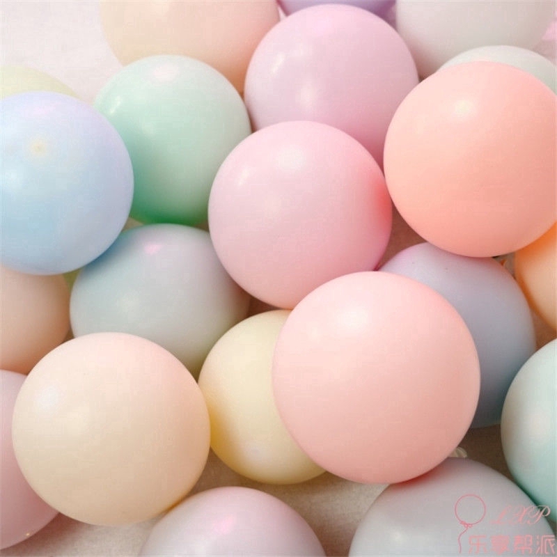 10Pcs Balon Latex Warna Campur untuk Pesta Ulang Tahun / Pernikahan 2.2g