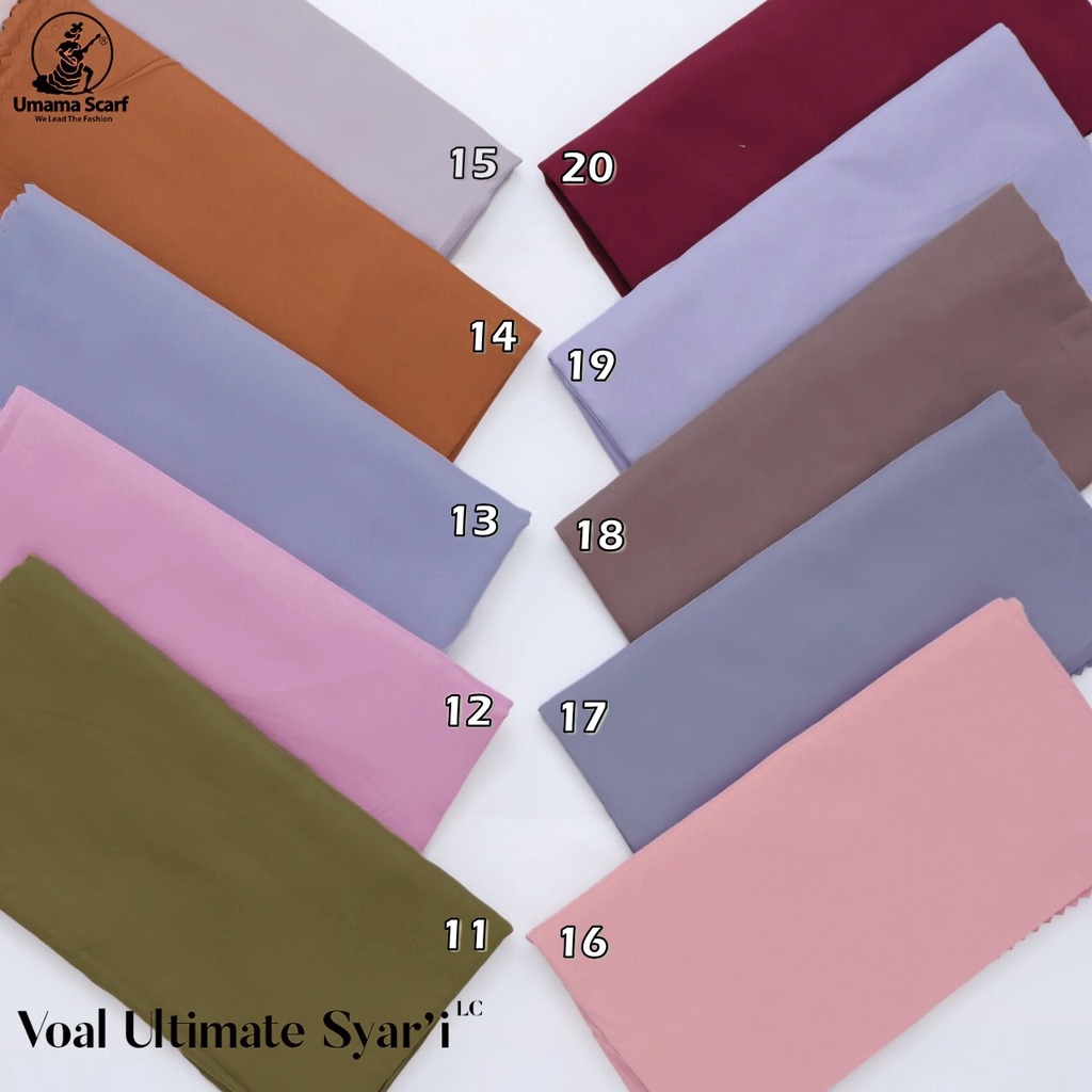 Jilbab VOAL ULTIMATE Syar'i Premium Segiempat Lasercut 130 x 130 Cm Hijab Syari ORIGINAL UMAMA 100%-4