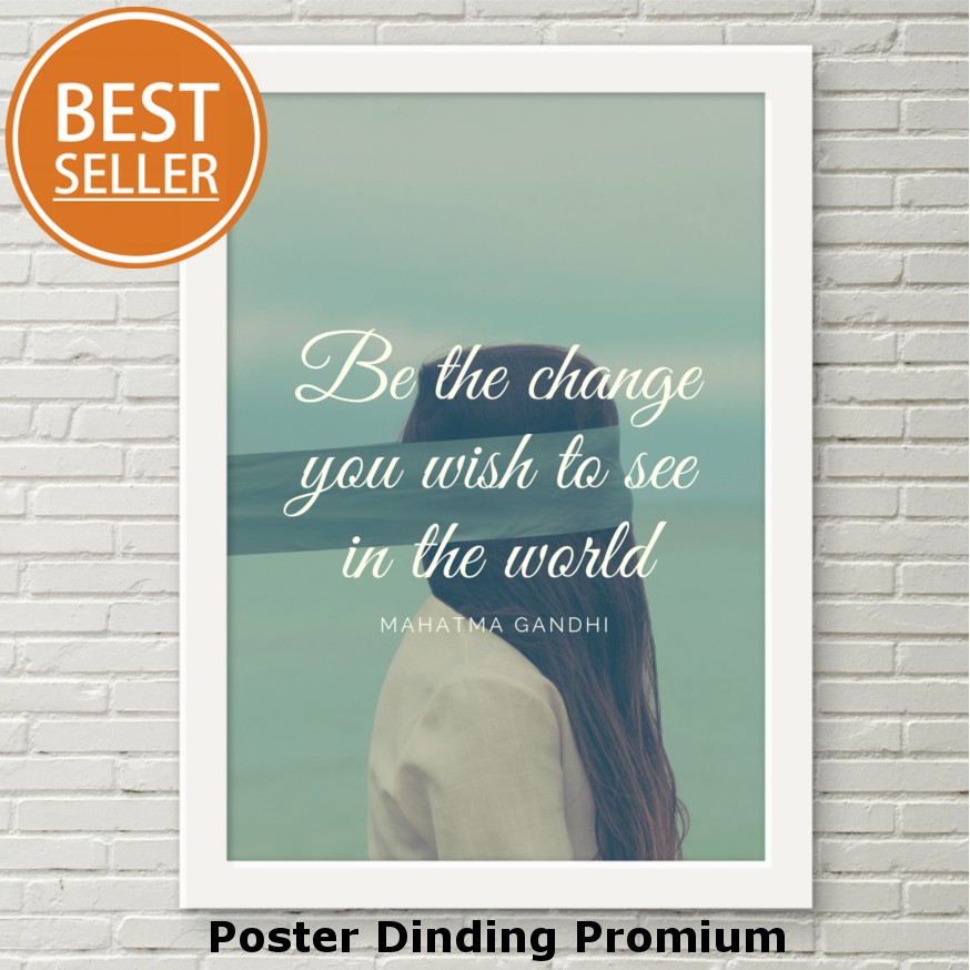  Hiasan  Dinding  Poster Dinding  Frame Bingkai Quote Motivasi 