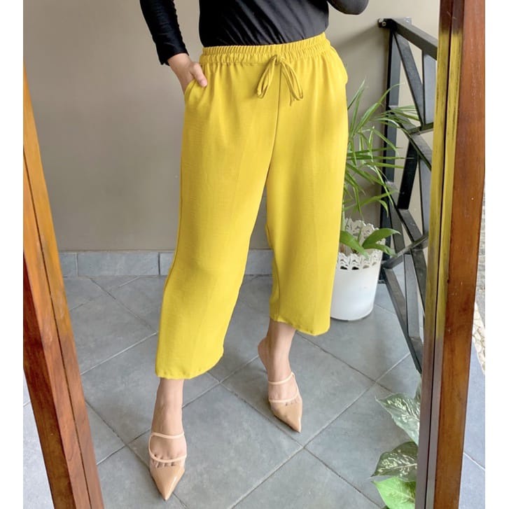 Celana Wanita Basic / Daily Basic Pants Crinkle Airflow Kekinian Viral OOTD Remaja Dewasa 2023