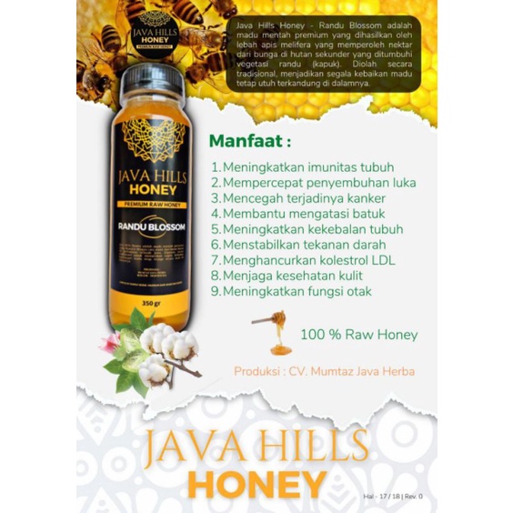 

Randu blossom Java Hills Honey
