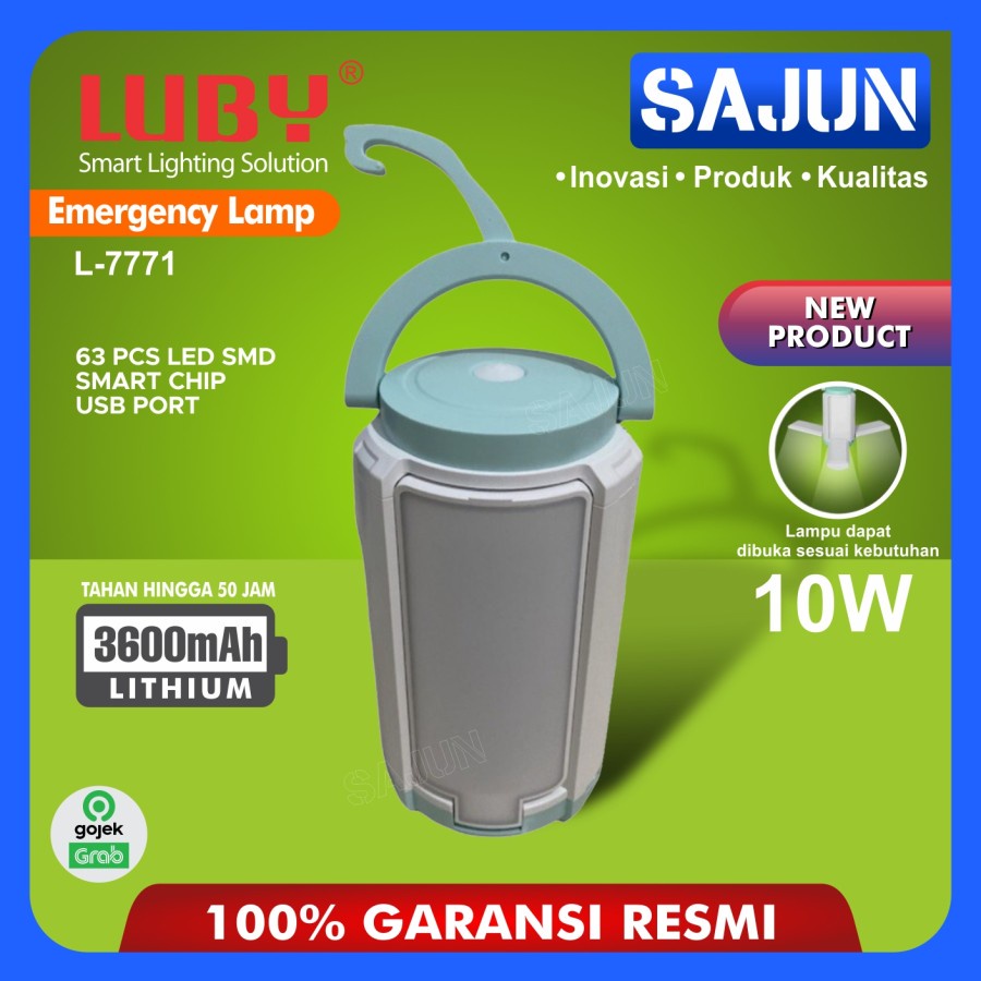 Luby Lampu Emergency USB Senter Lampu Darurat L-7771 / L7771