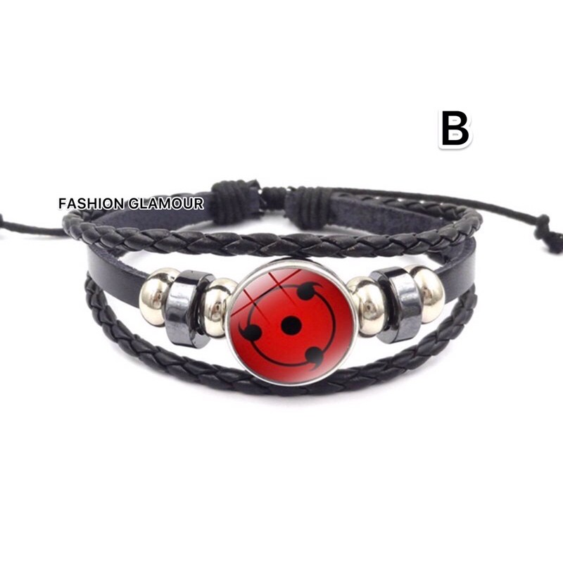 GELANG ANIME NARUTO SASUKE MADARA SHARINGGAN RINNEGAN UCHIHA ITACHI IMPORT 3D ORIGINAL