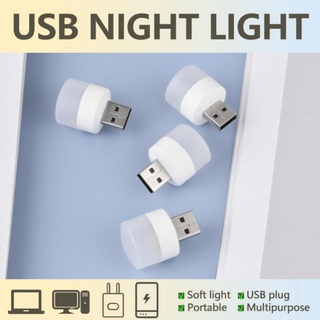 Lampu USB LED Mini T8  Penerang Portable Lid Ukuran Kecil Bulat Bolam let Terang Lampu Darurat Emergency Untuk tidur baca belajar Laptop Mobil