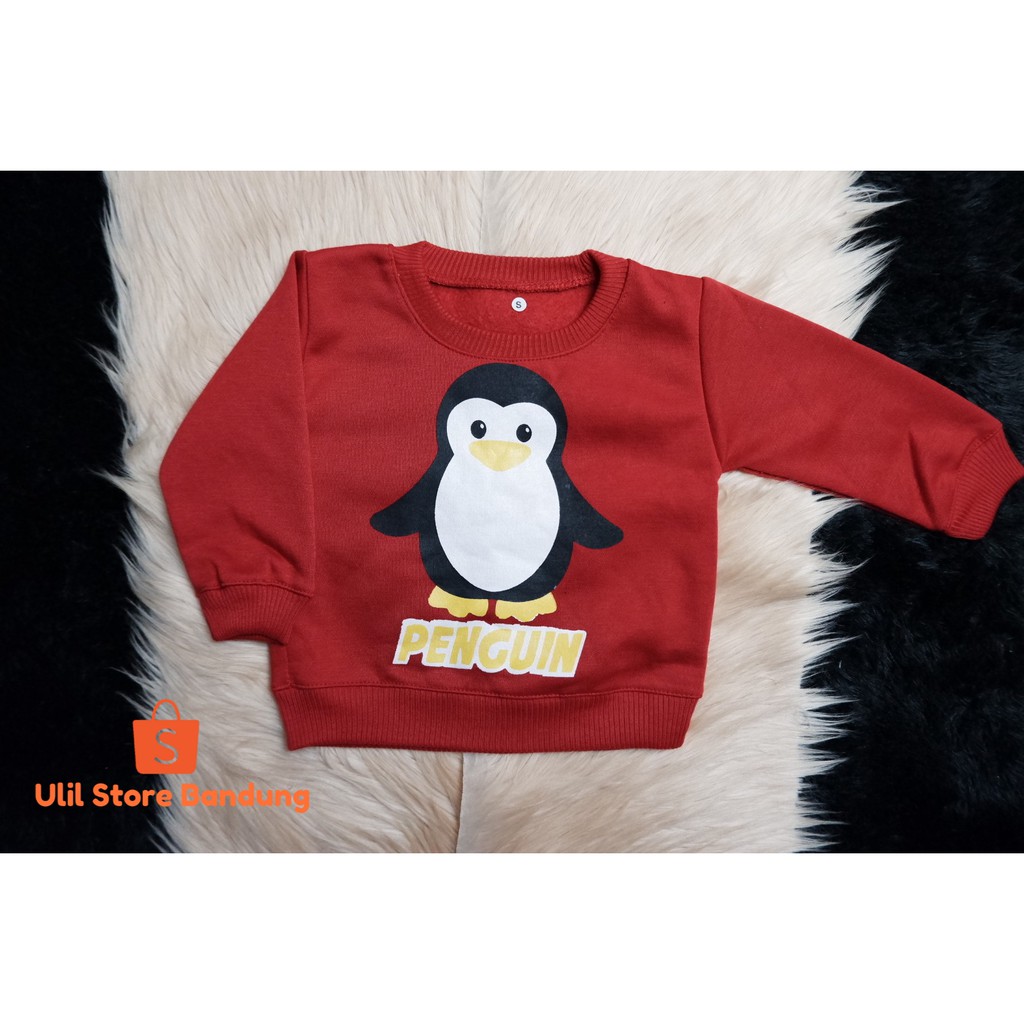 JAKET BAYI SWEATER BAYI HOODIE BAYI USIA 3-18 BULAN MOTIF TERBARU PENGUIN-4