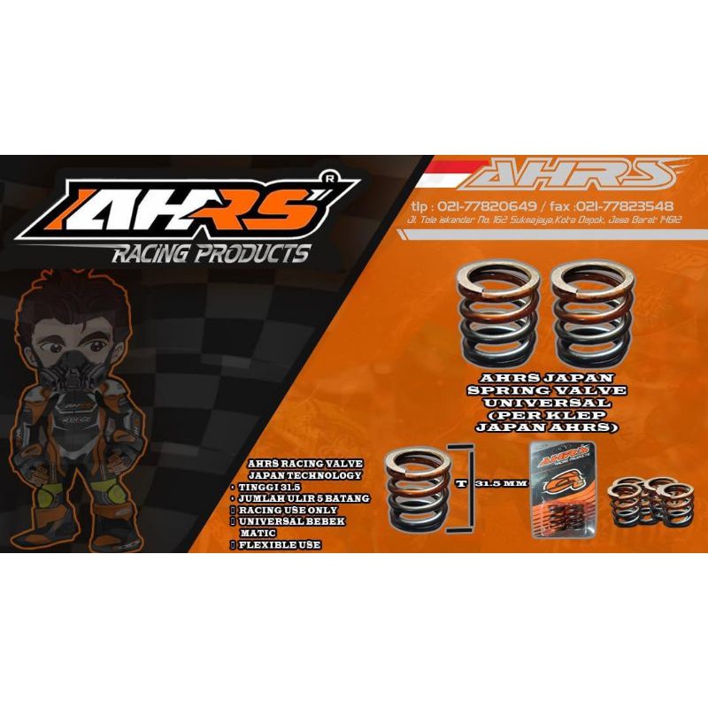 PER PIR KLEP VALVE SPRING AHRS RACING JAPAN ORIGINAL