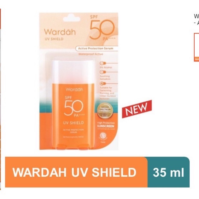 Wardah UV Shield Active Protection Serum Spf50 PA++++ 35ml