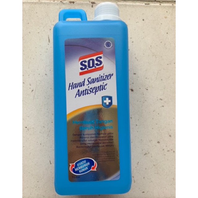 SOS HAND SANITIZER 1 LITER / HAND ANTISEPTIC / HANDSANITIZER | Shopee