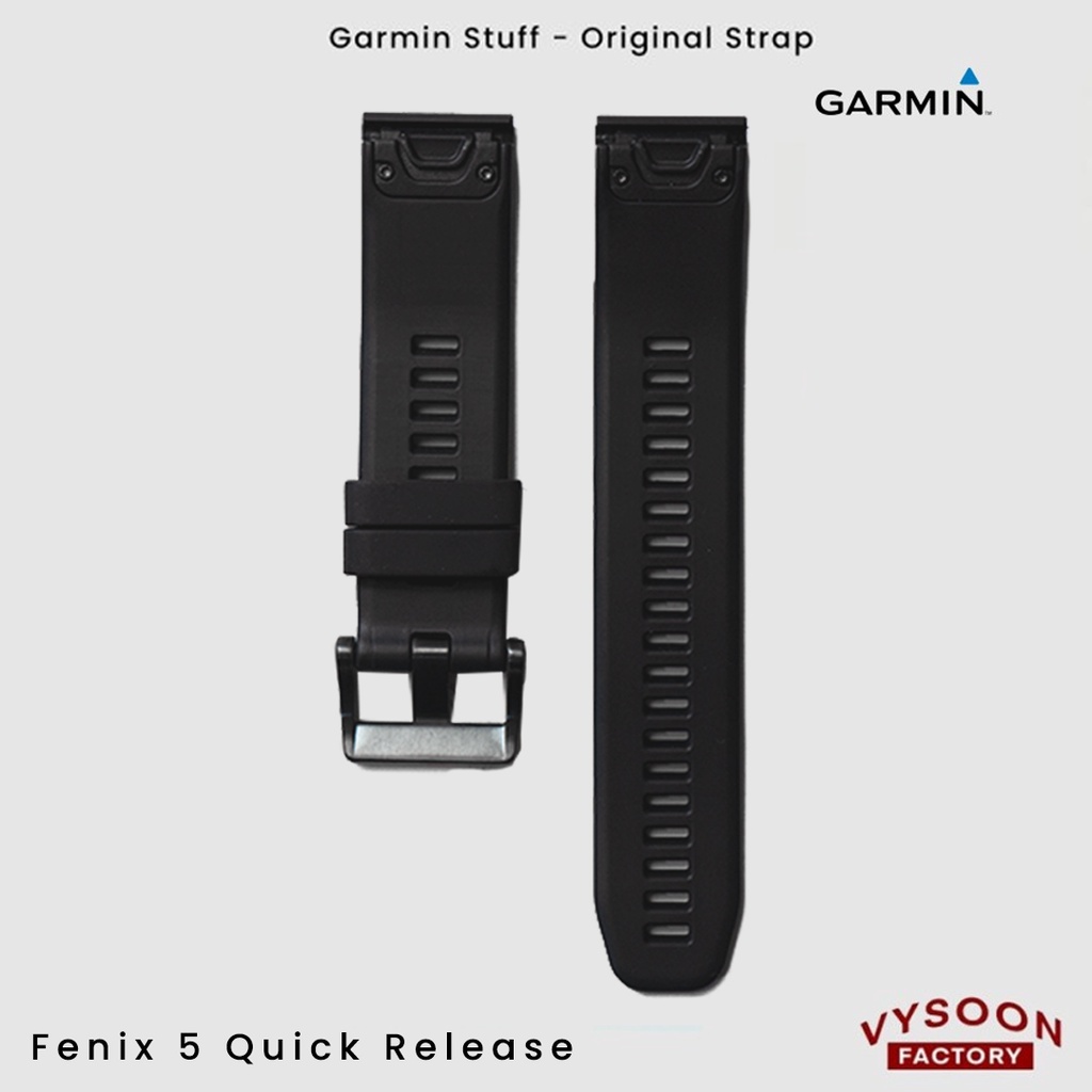Strap Rubber Tali Jam Smartwatch Garmin Fenix 5 Original - Black