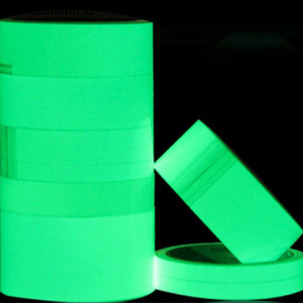 Stiker Tape Glow In The Dark Luminous Fluorescent Untuk Peringatan Keamanan Malam Hari