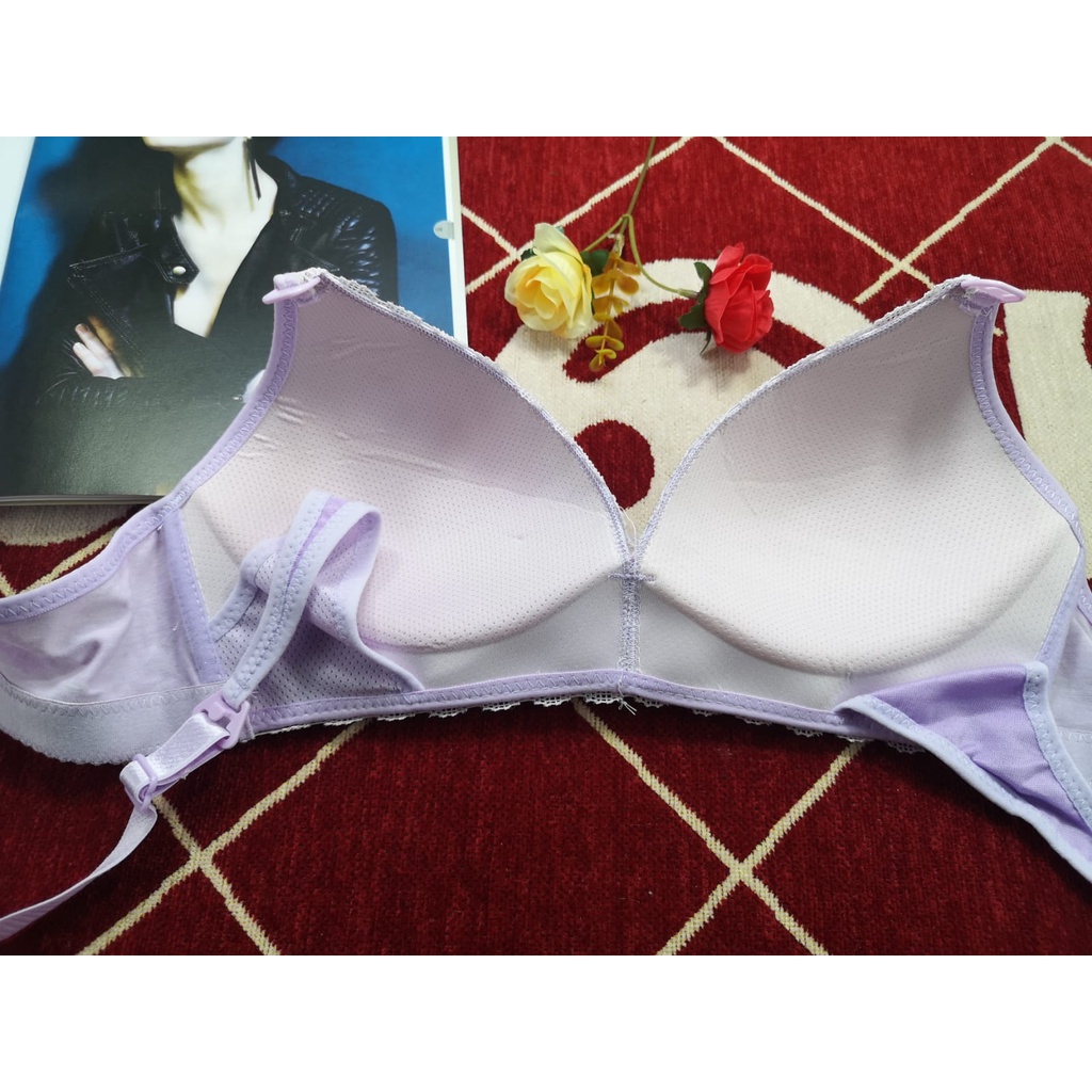 Bra/BH menyusui Import 617# Busa Tipis Tidak ada Kawat Kain Lembut
