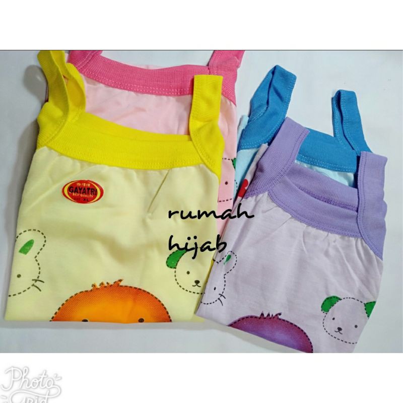 1 pcs kaos dalam singlet karakter anak cewek motif ayam