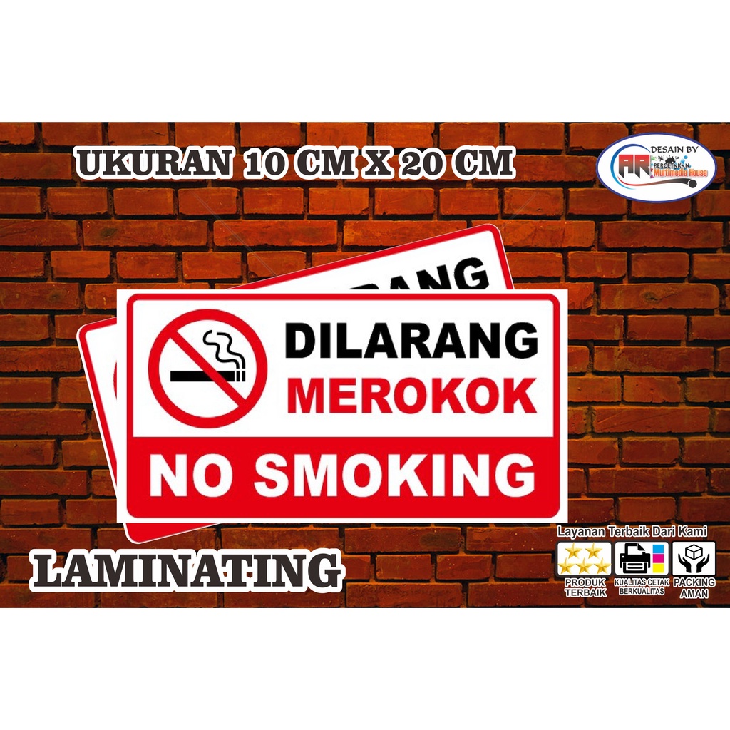 

PAPAN TULISAN NO SMOKING / DILARANG MEROKOK