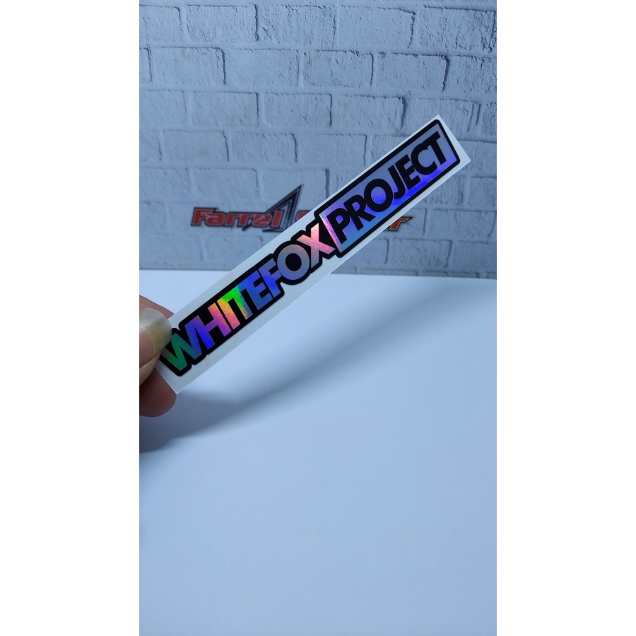 stiker WHITEFOX Sticker WHITE FOX PRINTCUT