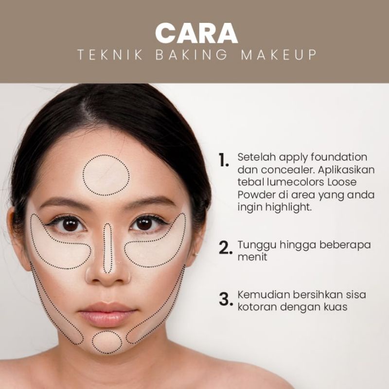 Lumecolors Loose Powder Bedak Tabur Oil Control Long Lasting Pore Blurring Effect-8