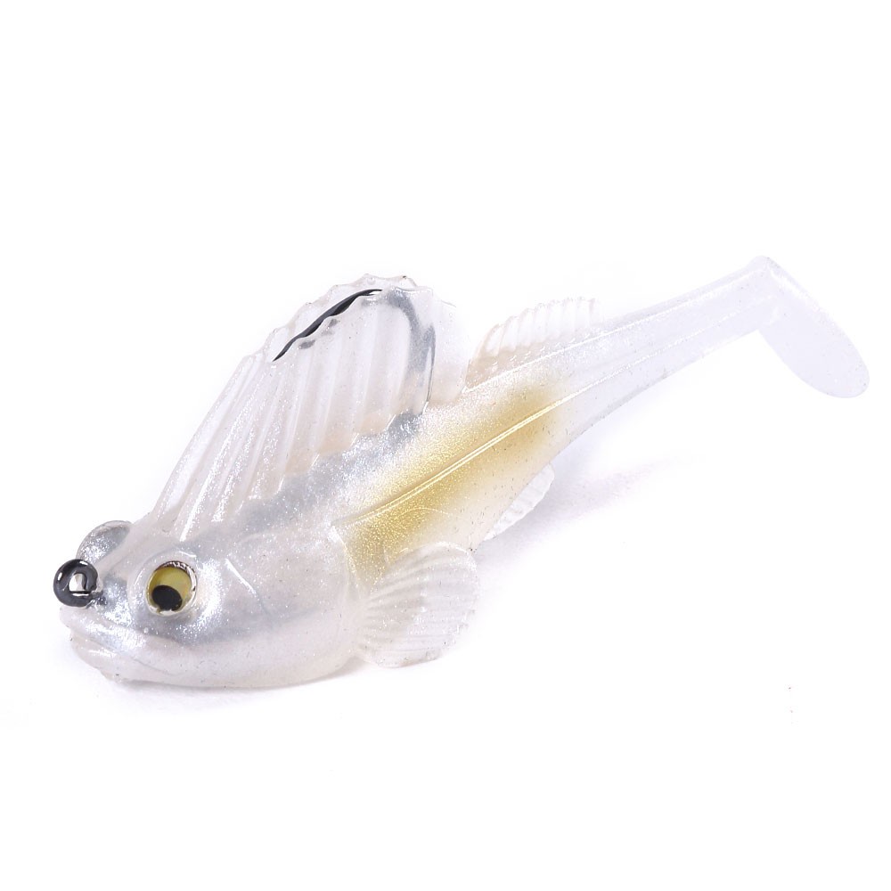 HENGJIA 10PCS Soft Lead Fishing Lure Single Hook Swimbaits 7CM 14G Lead Head Jig Bait T Tail Tackle