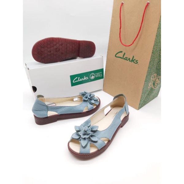 Sepatu Clarks flat RG-7961 / Clarks wanita flat