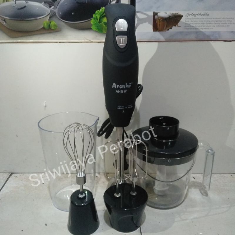 ARASHI HAND BLENDER AHB01 5 IN 1 | BLENDER TANGAN