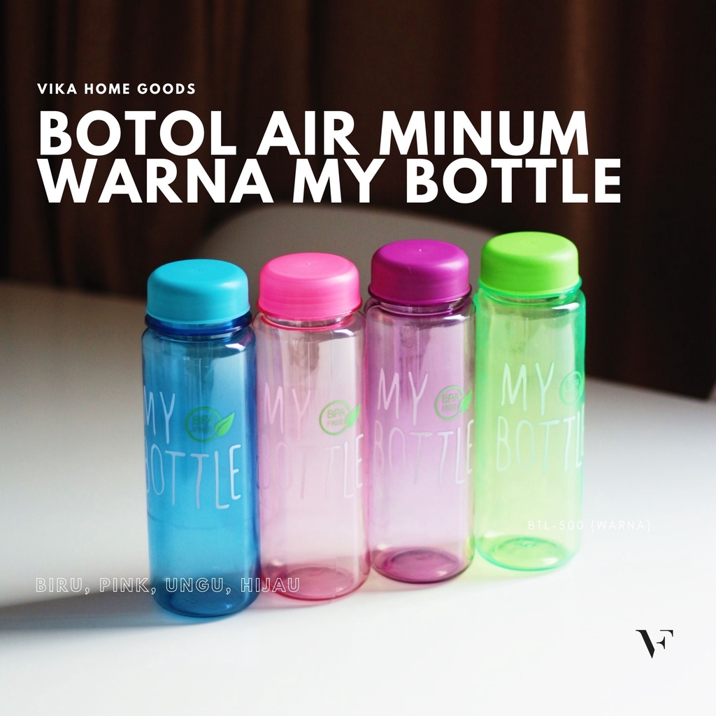 Botol Air Minum Warna 500 ml My Bottle (BTL500)