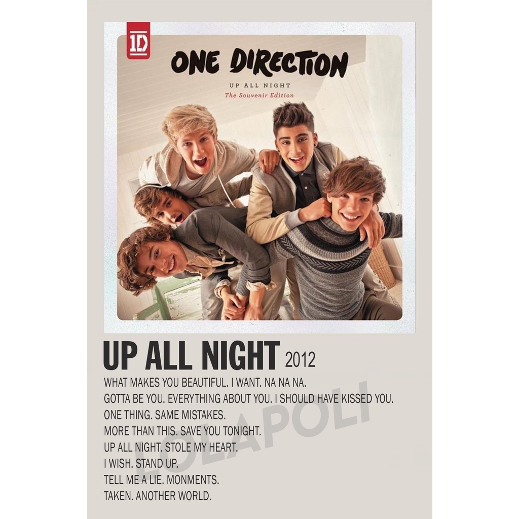 Poster Cover Album Up All Night - One Direction