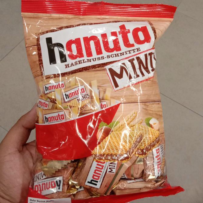 

TERBARU COKLAT WAFEL KECIL IMPOR FERRERO HANUTA MINIS CHOCOLATE WAFEL 200GR MAKANAN & MINUMAN